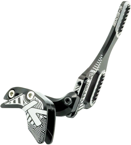 K-EDGE 1x Race W Chain Guide - For Single Chainring, Water Bottle Attachment Point, Black/White