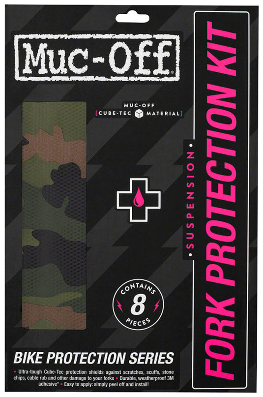 Muc-Off Fork Protection Kit - 8-Piece Kit, Camo