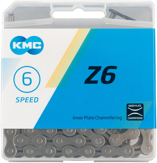 KMC Z6 Chain - 6, 7-Speed, 116 Links, Gray