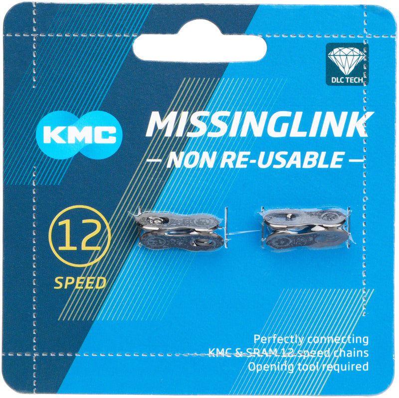 Load image into Gallery viewer, Pack of 2 KMC MissingLink 12-Speed Quick Link, Single Use Only, Black
