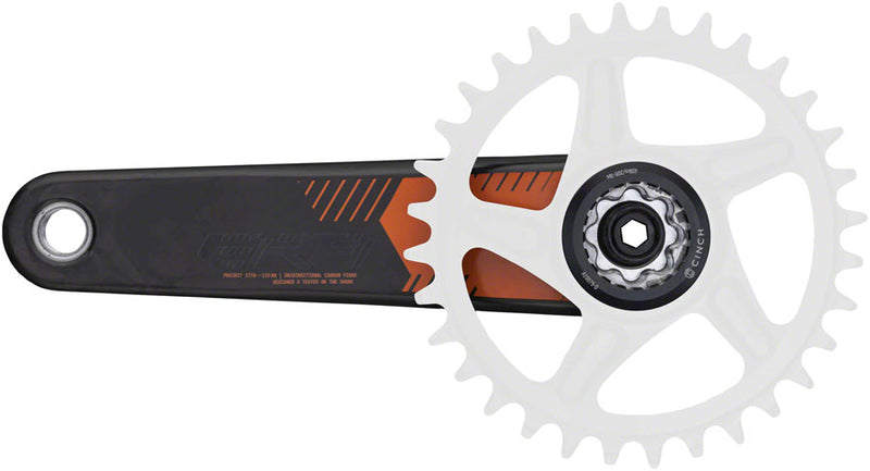 Load image into Gallery viewer, RaceFace ERA Crankset - 170mm, Direct Mount, 136mm Spindle with CINCH Interface, Carbon, Orange
