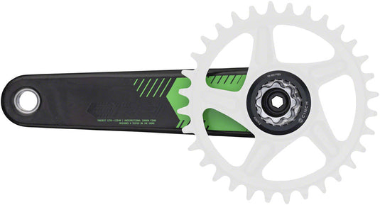 RaceFace ERA Crankset - 170mm, Direct Mount, 136mm Spindle with CINCH Interface, Carbon, Green