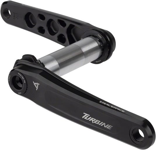 RaceFace Turbine Crankset - 165mm, Direct Mount, 136mm Spindle with CINCH Interface, 7050 Aluminum, Black