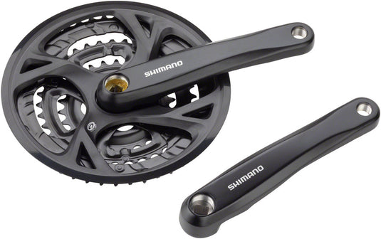 Shimano Acera FC-M371-L Crankset 175mm 9-Speed 48/36/26t Riveted| Black