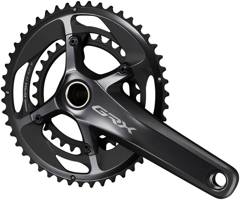 Load image into Gallery viewer, Shimano GRX FC-RX810-2 Crankset 175mm 11-Speed 48/31t 110/80 BCD Black
