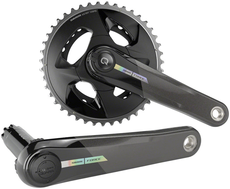 Load image into Gallery viewer, SRAM Force AXS Wide Power Meter Crankset - 165mm, 2x 12-Speed, 43/30t, 94 BCD, DUB Spindle Interface, Iridescent Gray,
