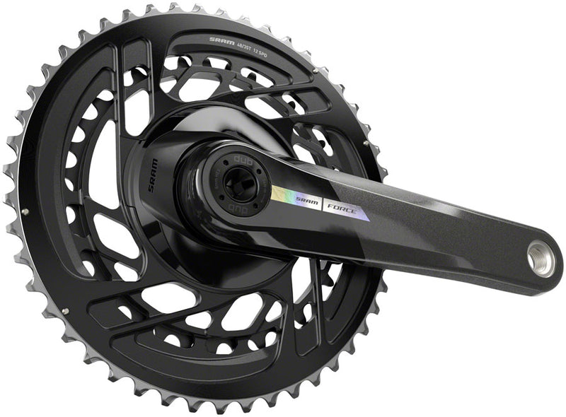 Load image into Gallery viewer, SRAM Force Crankset - 172.5mm, 2x 12-Speed, 48/35t, Direct Mount, DUB Spindle Interface, Iridescent Gray, D2
