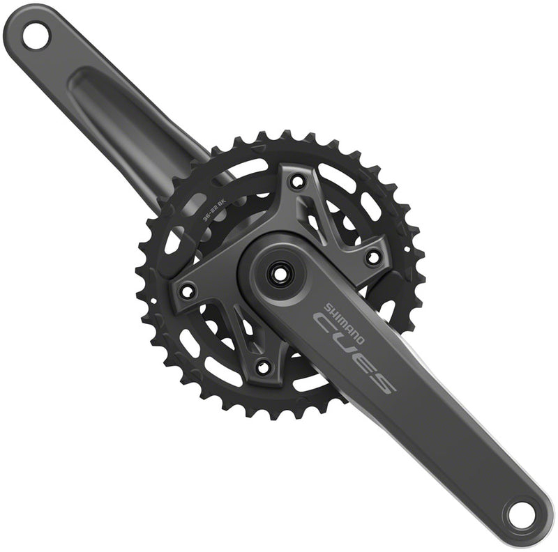 Load image into Gallery viewer, Shimano CUES FC-U6000-2B Crankset - 175mm, 9/10/11-Speed, 36/22t, Asymmetric 96 BCD, Hollowtech II, CL 3mm Outboard,
