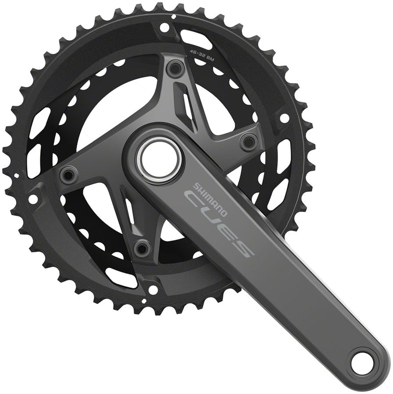 Load image into Gallery viewer, Shimano-CUES-FC-U6010-2-Crankset-180-mm-Double-11-Speed-CKST2611-Bicycle-Crankset
