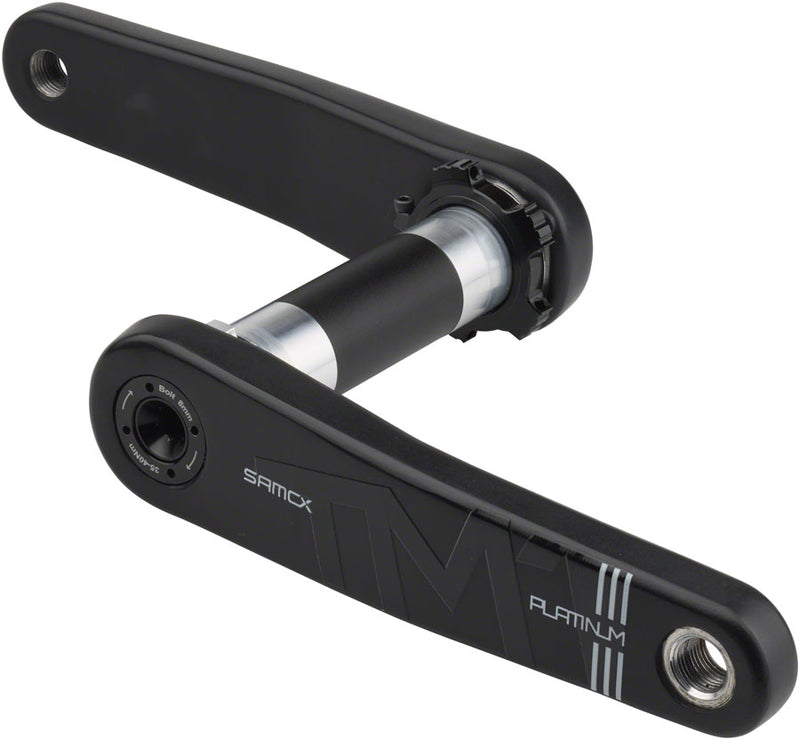 Load image into Gallery viewer, Samox Platinum TM-1 Carbon Crankset - 145mm, 3-Bolt, Direct Mount, DUB Spindle, Black
