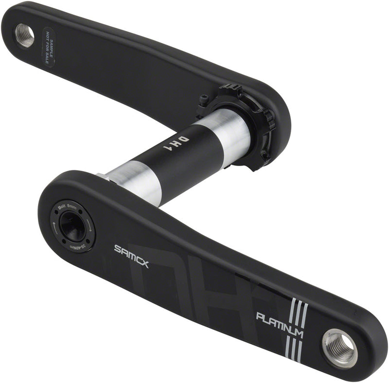 Load image into Gallery viewer, Samox Platinum DH-1 Carbon Crankset - 155mm, 3-Bolt, Direct Mount, DUB Spindle, Black
