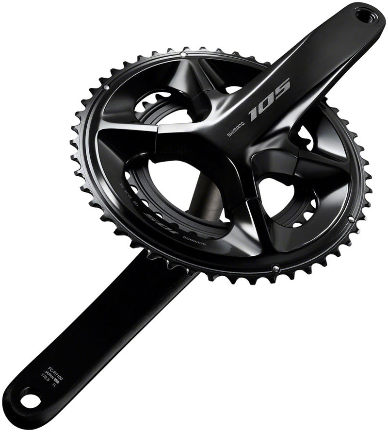 Load image into Gallery viewer, Shimano 105 FC-R7100 Crankset 165mm 12-Speed 50/34t 110 Asymmetric BCD
