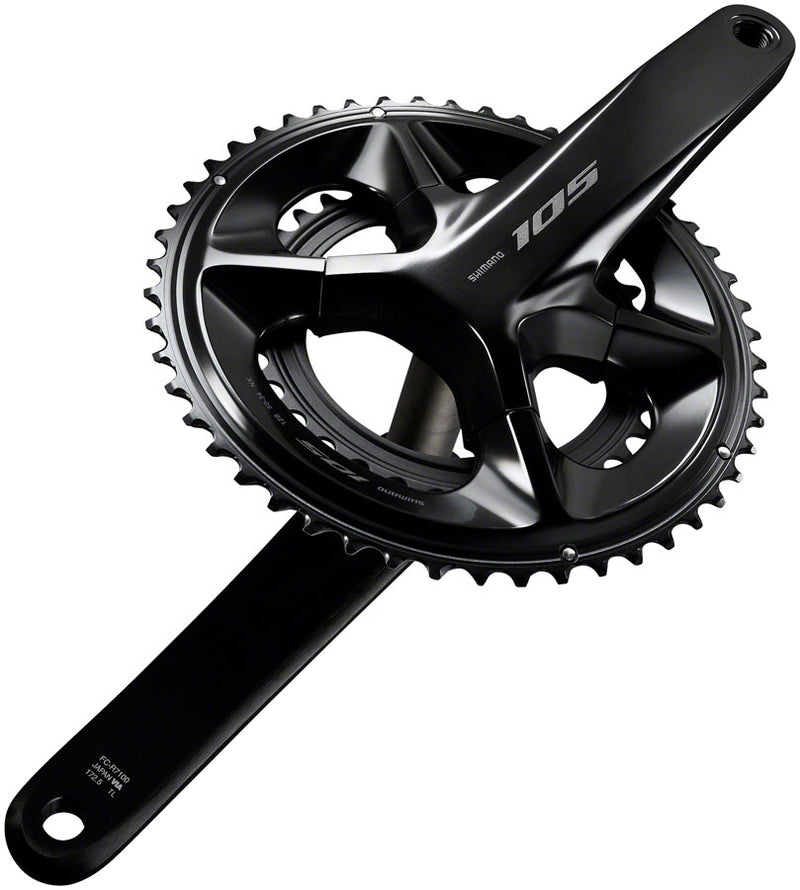 Load image into Gallery viewer, Shimano 105 FC-R7100 Crankset 170mm 12-Speed 50/34t 110 Asymmetric BCD
