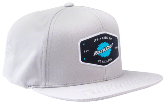 Park Tool HAT-10L Snapback Hat - Light Gray, Standard