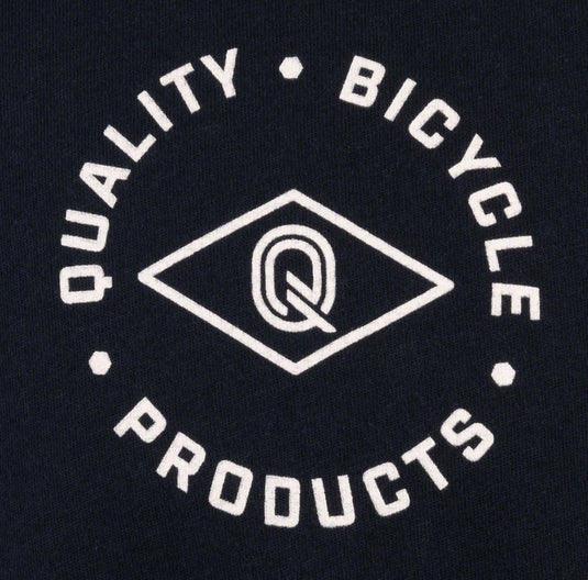 QBP Brand Circle Logo T-shirt - Men's, Midnight Navy/Gray, Medium