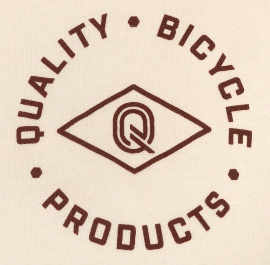 QBP Brand Circle Logo T-shirt - Women's, Natural/Maroon, X-Large