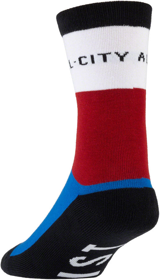 Load image into Gallery viewer, All-City Parthenon Party Sock - White, Red, Blue, Black, Large/X-Large
