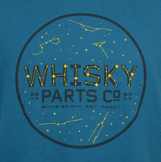 Whisky Stargazer T-Shirt - Deep Teal, Unisex, Large