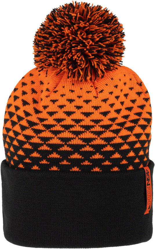 45NRTH Last Light Pom Hat - Orange/Black, One Size