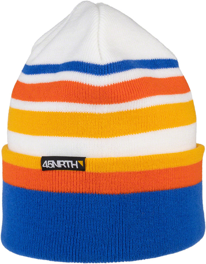 Load image into Gallery viewer, 45NRTH Dawning Beanie - Yellow/Orange/Blue, One Size
