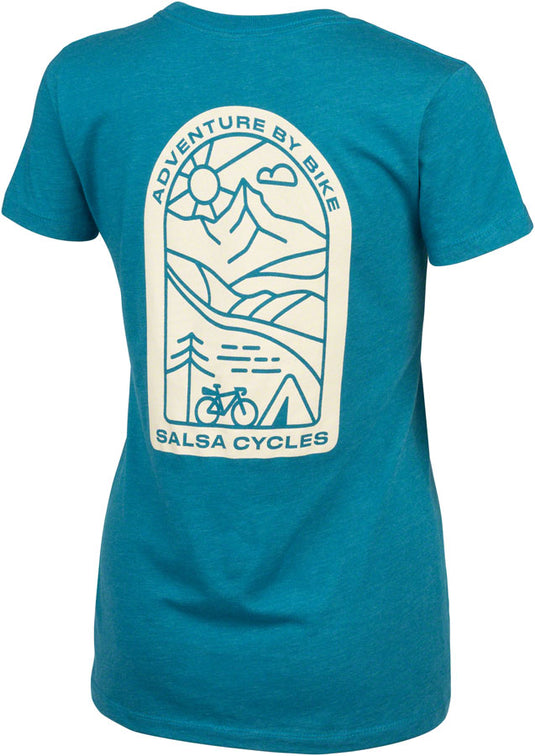 Salsa Women's Campout T-Shirt - Large, Teal