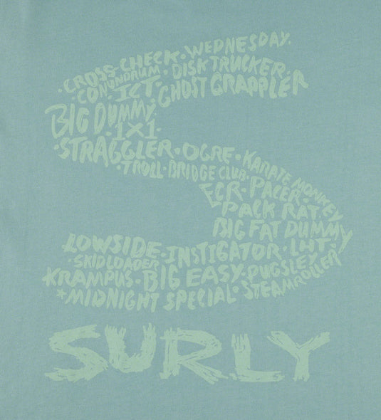 Surly Steel Consortium Women's T-Shirt - Dusty Blue, X-Large