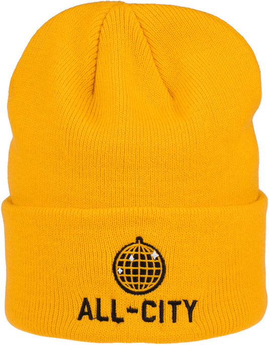 All-City Club Tropic Beanie - Goldenrod, One Size