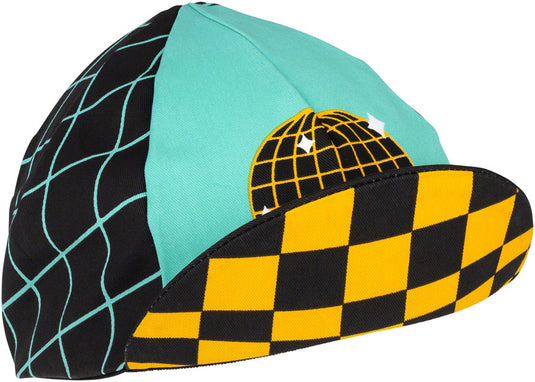 All-City Club Tropic Cycling Cap - Black, Goldenrod, Teal, One Size