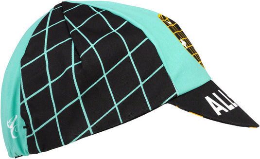 All-City Club Tropic Cycling Cap - Black, Goldenrod, Teal, One Size