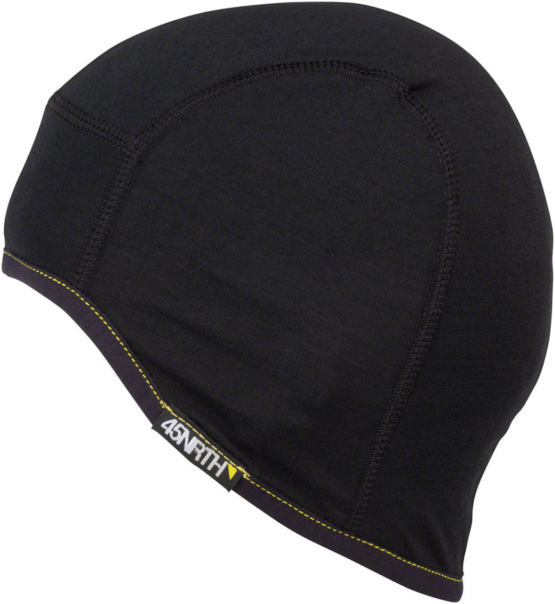 Load image into Gallery viewer, 45NRTH 2024 Stavanger Lightweight Wool Cycling Cap - Black, Small /Medium
