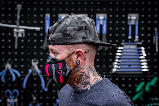 Muc-Off Reusable Face Mask - Bolt, Large UV and Water Resistant