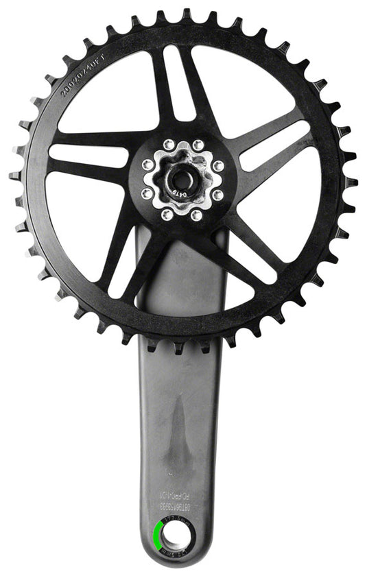 Wolf Tooth Direct Mount Chainring - 38t, SRAM Direct Mount, Drop-Stop B, For SRAM 8-Bolt Cranksets, 6mm Offset, Black