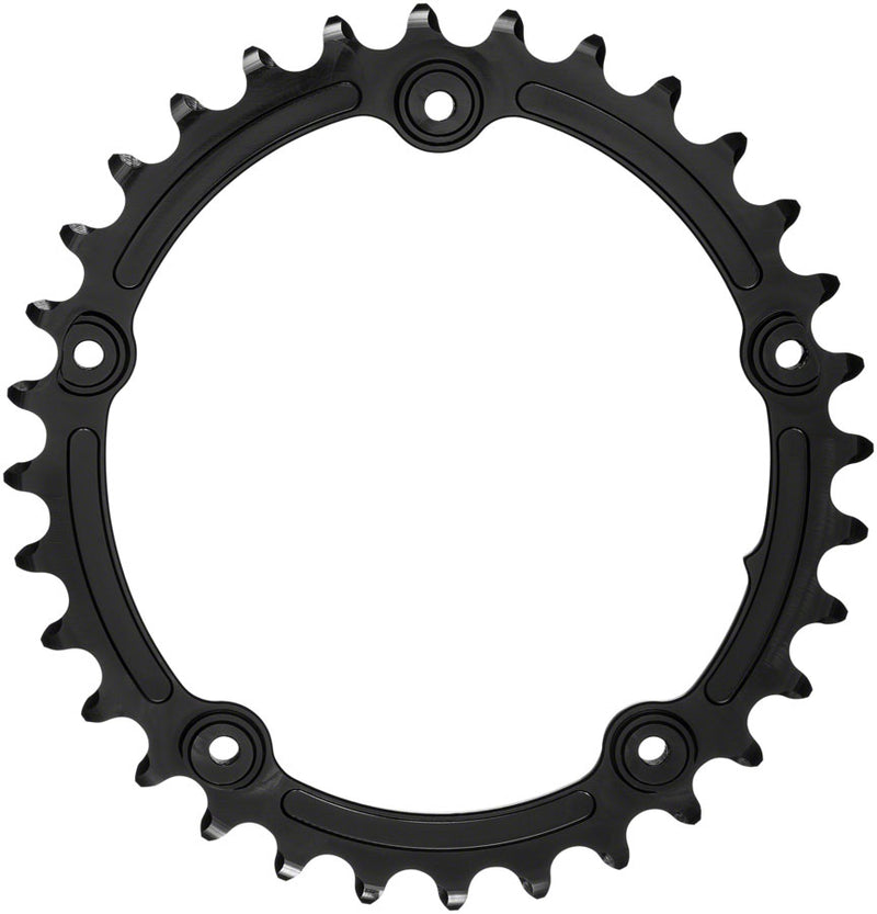 Load image into Gallery viewer, absoluteBLACK-Premium-Sub-Compact-Oval-110-BCD-5-Bolt-Road-Chainring-Chainrings-CR0510
