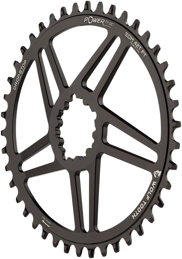 Load image into Gallery viewer, Wolf Tooth Chainring 40t SRAM Elliptical Direct Mount 12-Speed Aluminum Black
