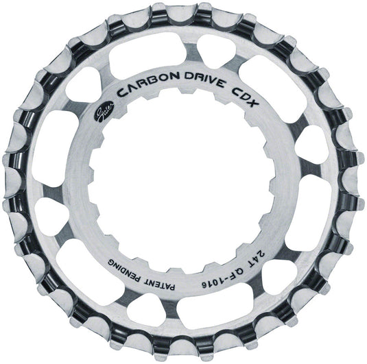 Gates Carbon Drive CDX CenterTrack Front Sprocket - 24t, For Bosch GEN 2