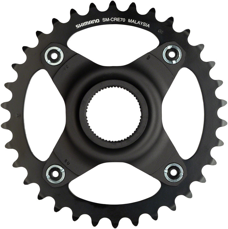 Load image into Gallery viewer, Shimano STEPS SM-CRE70-B Chainring without Chainguide, 53mm Boost Chainline, 34t
