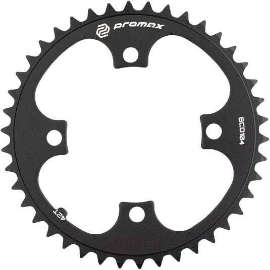 Promax 4-Bolt Chainring - 42t, 104 BCD, Black