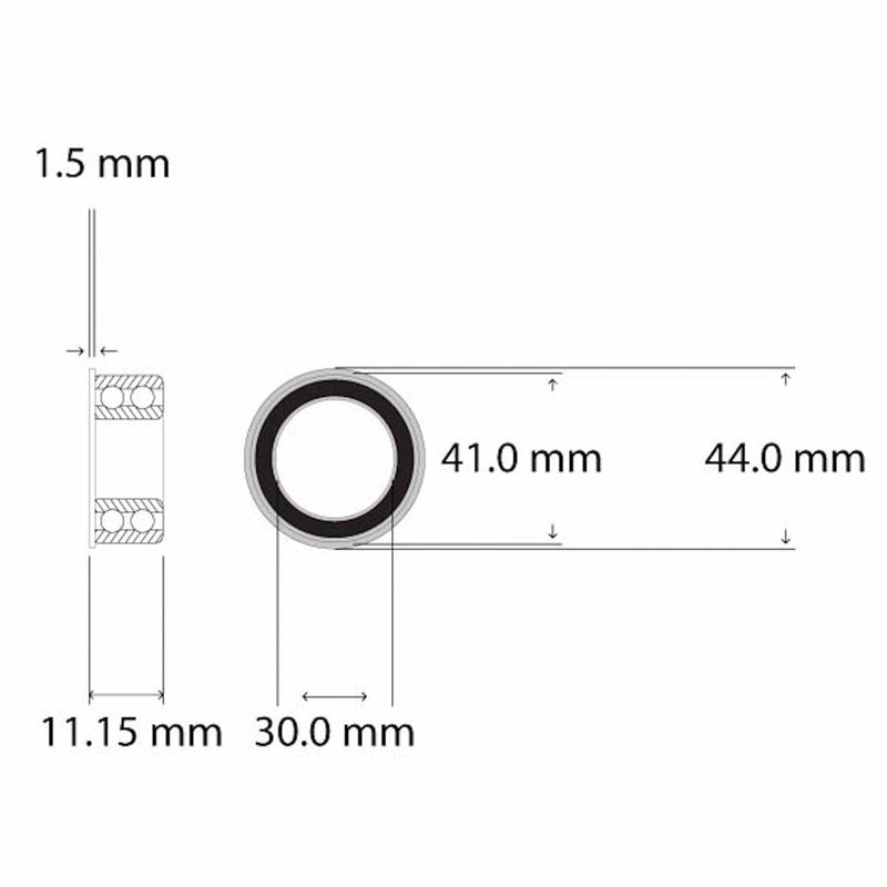 Load image into Gallery viewer, Wheels Manufacturing BB86 to 30MM ABEC-3 Sealed Bearing
