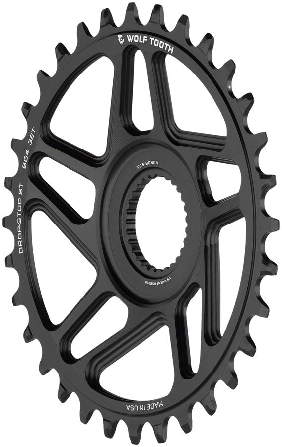 Load image into Gallery viewer, Wolf Tooth Bosch Gen 4 Direct Mount Chainring - Drop-Stop ST, 32T, Black
