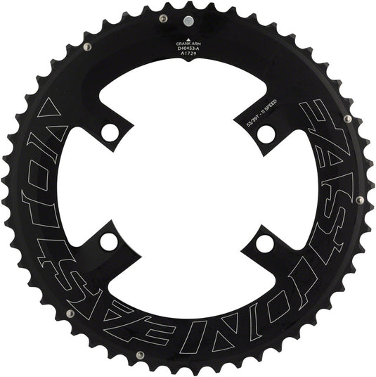 Easton Asymmetric Chainring 53t 110 BCD 4-Bolt 11-Speed Aluminum Black RD MTB