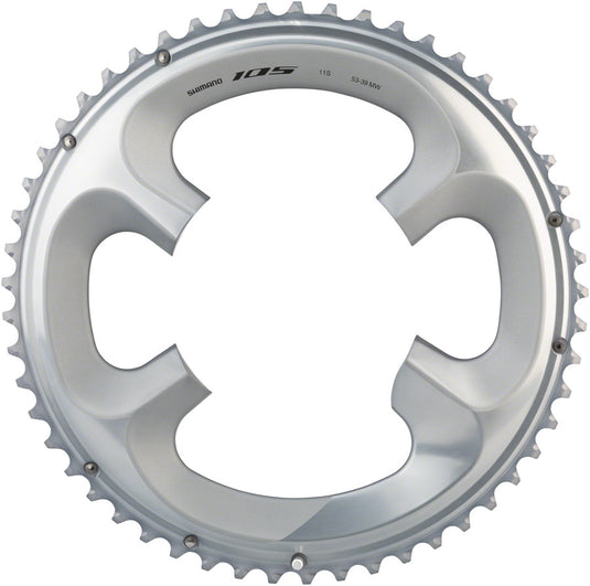 Shimano 105 FC-R7000 53t 4x110 bcd Asymmetric Chainring, Silver