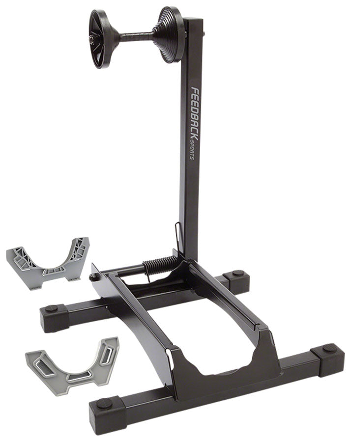 Load image into Gallery viewer, Feedback Sports RAKK XL Display Stand - 1-Bike, Wheel Mount, 2.3-5&quot; Tire, Black
