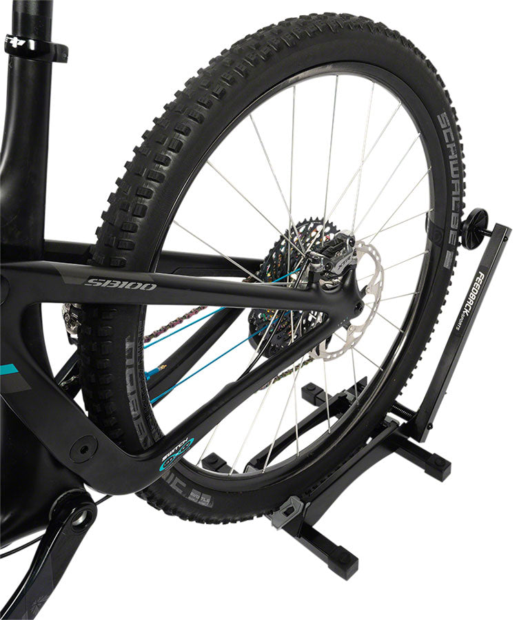 Load image into Gallery viewer, Feedback Sports RAKK XL Display Stand - 1-Bike, Wheel Mount, 2.3-5&quot; Tire, Black
