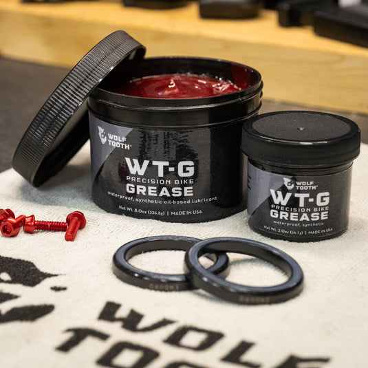 Wolf Tooth WT-G Precision Bike Grease - 8oz | Synthetic Oil-Based, Waterproof