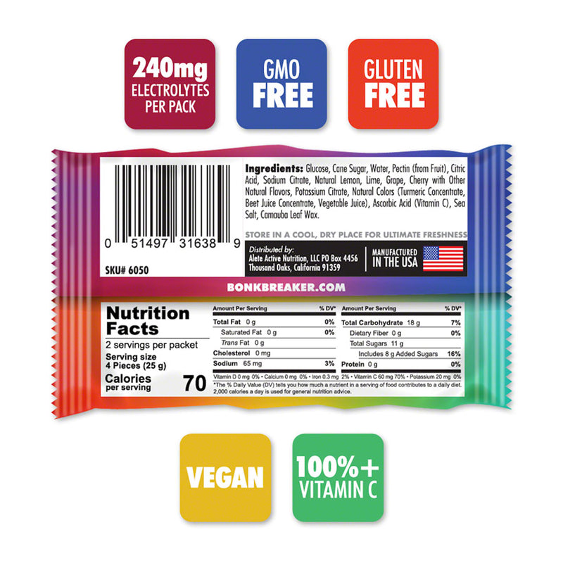 Load image into Gallery viewer, Bonk Breaker Energy Chews - Rainbow Blast, Box of 10 Packs
