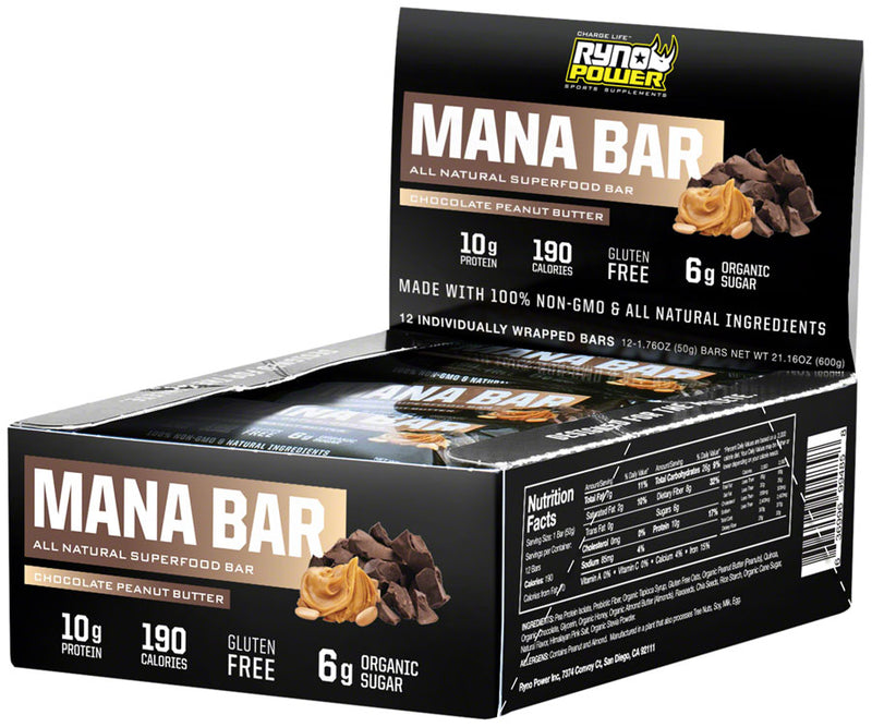 Load image into Gallery viewer, Ryno-Power-MANA-Protein-Bar-Bars-Chocolate-Peanut-Butter-EB0047
