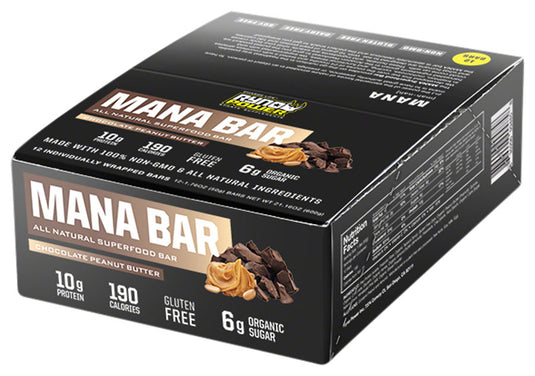 Ryno Power MANA Protein Bars - Chocolate Peanut Butter, 12 Bars