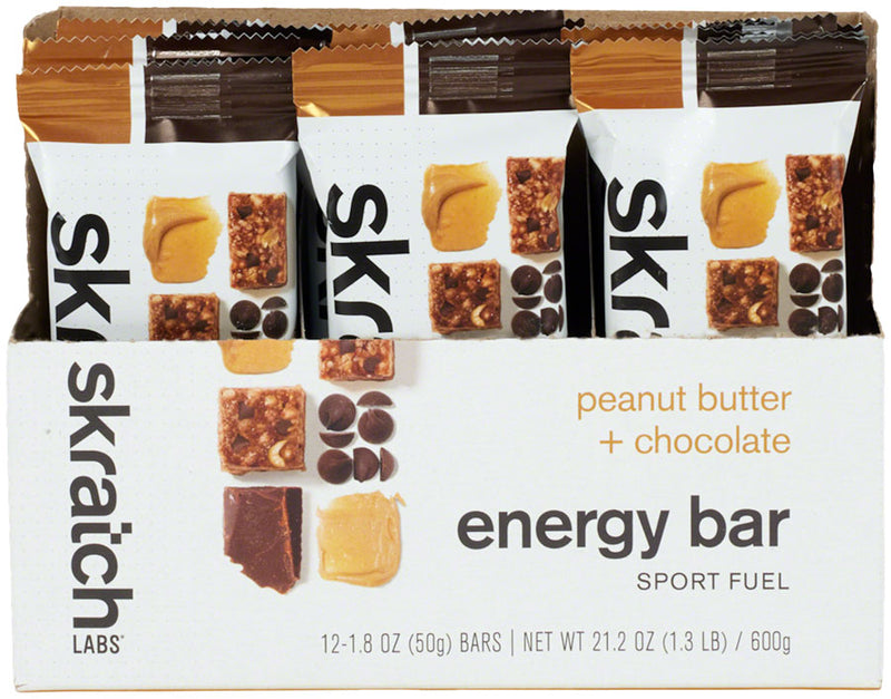 Load image into Gallery viewer, Skratch Labs Skratch Labs Energy Bar Sport Fuel  - Peanut Butter and Chocolate, Box of 12
