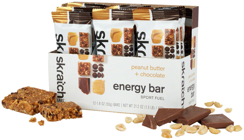 Load image into Gallery viewer, Skratch Labs Skratch Labs Energy Bar Sport Fuel  - Peanut Butter and Chocolate, Box of 12
