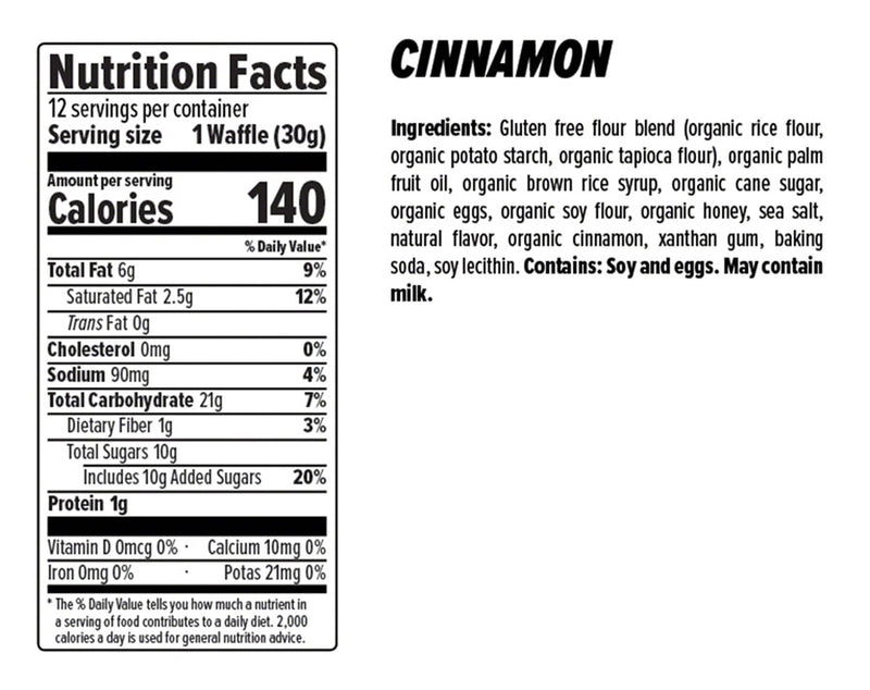 Load image into Gallery viewer, Honey Stinger Gluten Free Organic Waffle - Cinnamon, Box of 12
